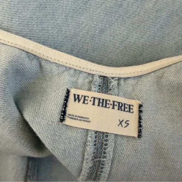 We The Free Light Blue Women's Denim Overalls - Picture 3 of 3